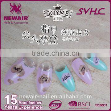 24pcs/bag high quality acrylic nail art tips from manufacturer