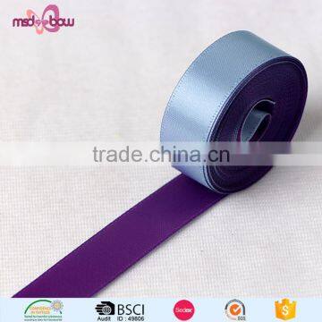 Wholesale 100% polyester heat transfer double faced printed satin ribbon roll