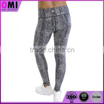 OEM Sublimation Sports Wear With Hidden Porket Wholesale Custom Womens Printed Yoga Pants Leggings