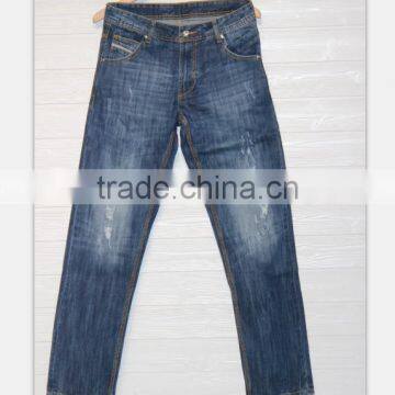 GZY Mens High Quality Designer light Scratch Denim Biker Jeans denim fabric for jeans stock