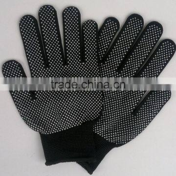 GZY 2015 White and Black Nylon Anti-skid Dotted Gloves photo-3