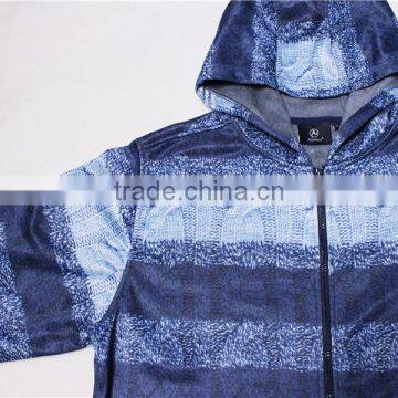 High Quality Style 100% Polyester Hoodie Printing Men Softshell Jacket photo-5