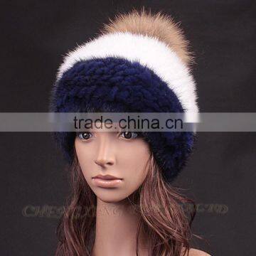 CX-C-235C Good Quality Custom Knitted Beanie, Pom Pom Plain Beanie photo-4