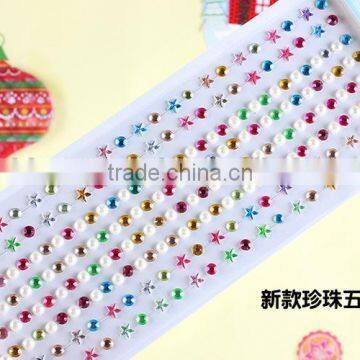 Rhinestone New Products Wholesale Customized Shape Diy Self Adhesive Acrylic Rhinestone Sticker Sheet photo-2