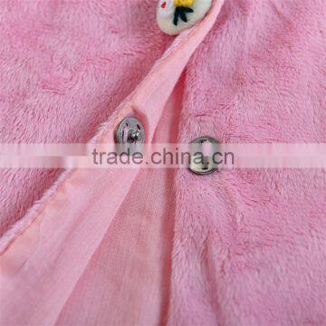 MGOO New Arrival Little Girl Wholesale Autumn Outwear For Dress Pink Fleece Cardigan Fasion Coat 3447 photo-5