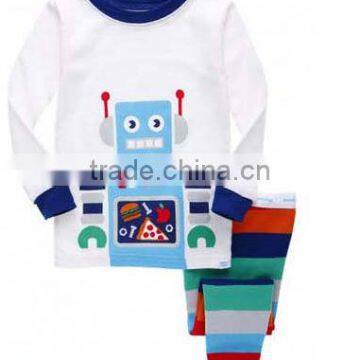 boys robet printed pajamas suits