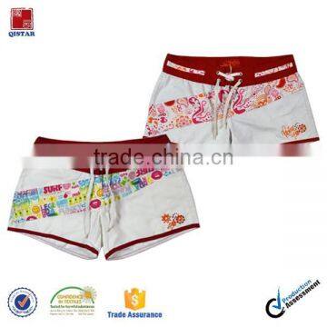 lady casual drawstring holiday beach shorts