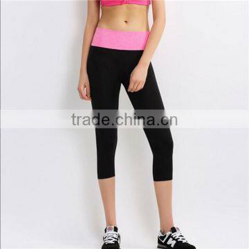 Made in China high quality fashion sports yoga capri legging