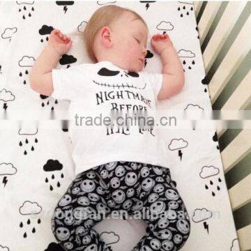 2016 Summer Baby Fashion Style Baby Boy Clothes Set, Baby Girl Clothes Soft and Comfortable T-shirt + Pants 2pcs Sets photo-4