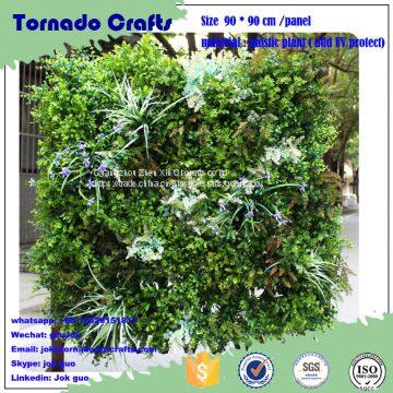 Mixed Grass Artificial Green Plant Wall in Plastic Indoor Outdoor Decoration Iron Shelf Backup High Quality Gardon Ornam photo-4