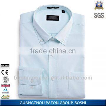 Custom Logo Mans Contrast Collar Dress Shirt Of Long Sleeve photo-5