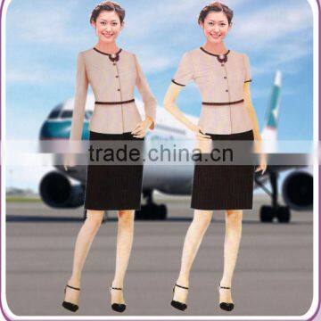 Airline Stewardess Uniform,hot Tailored Polyester Stewardess Uniform photo-4