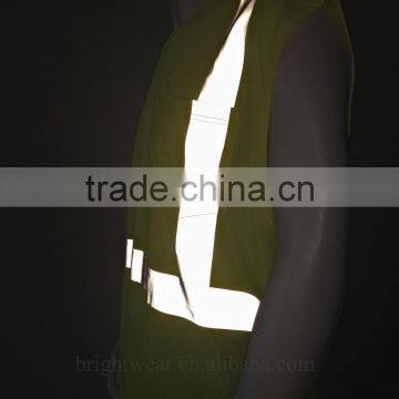 ANSI High Visibility Sleeveless 3M8710 Heat-transfer Reflective Tape Protective T-shirt photo-4