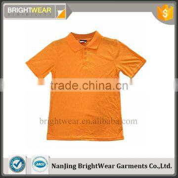 100%polyester Kids basic polo shirt with short sleeve for summer