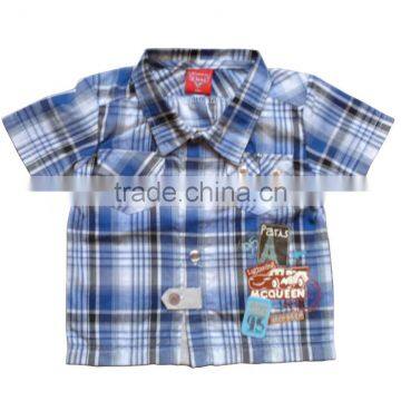 Kids Clothing, Little Boy Cotton T Shirt ,Woven Short Sleeve T Shirt photo-2