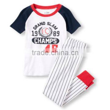 wholesale boy pajamas Boys summer tennis pjamasa matching child doll clothes