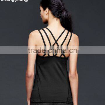 Women's Cross-belt Sports Vest Wholesale Fashion Tank Top in Guangzhou photo-3