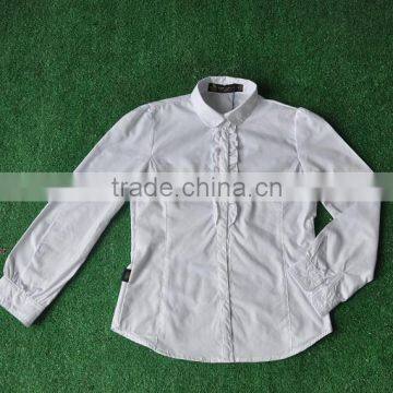 100% Cotton Girls White Slim School Uniform T Shirt