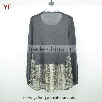 2015 New Fashion Design Of Hand Made Print Sweater For Women photo-2