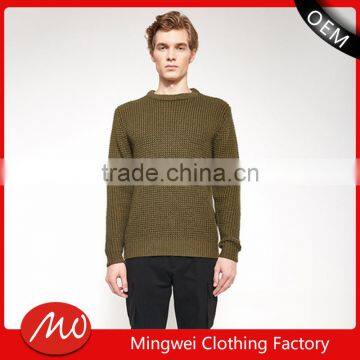 Oem Factory China Clothing 100% Cotton Fashion Crewneck Sweater for Men