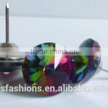 fashion diamond sofa button with pin base