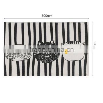 Fashion Design Home Bedroom Bathroom Flannel Floor Carpets Funny Cat Pattern Anti-Slip Floor Mat Carpet 5 Sizes Optional photo-6