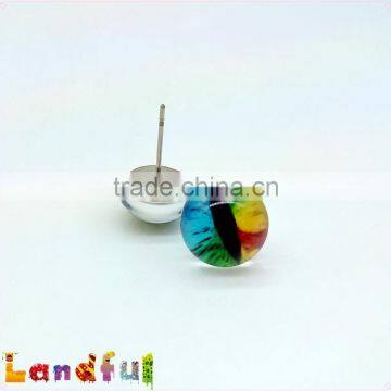 12mm Colored Dragon Glass Eyes Needle Insert Felting Toy Cat Glass Eyes photo-5