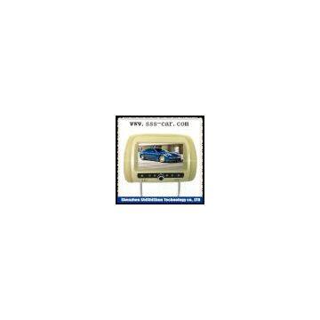 (M-7668TV) TV BABY 7 inch car rear seat headrest tft lcd monitor with hdmi input support FM transmitter