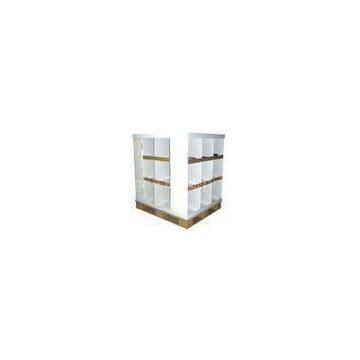 White Transportable K3 corrugated paper Cardboard Pallet Display fixtures retailing unit
