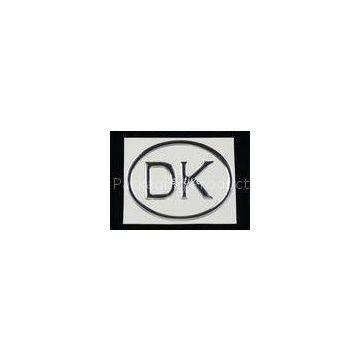 Rectangle Metallic Chrome Gold Adhesive 3D Domed Labels For Business
