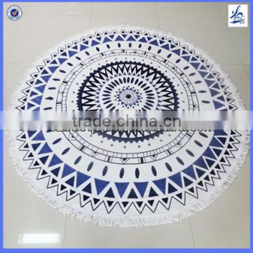 Tessels round beach towels, 100% cotton customized printed beach towels