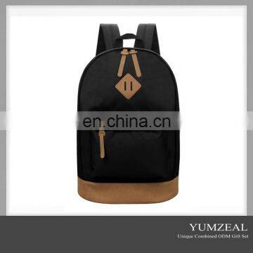 leather logo custom large laptop bag back pack backpack for promotion