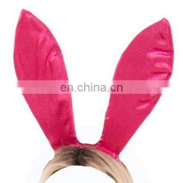 HEN-0050 wholesale Bride To Be Badge Hen Night Party pink bunny ear headband