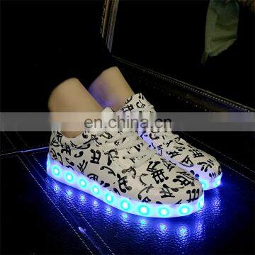 2015 Hottest Street Dance Hip Hop Night Club European Fashion Sport Light Shoes LED