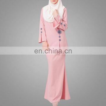 Baju Kebaya Design Muslim Beads Lady Baju Kurung Newest Malaysia Suit Long Sleeve Islamic Clothes photo-4