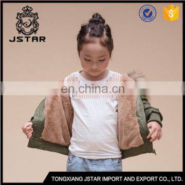 Hot Sale Customize Green Coat For Winter Kids Coats And Jackets