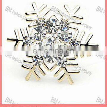 Beautiful Snowflake Crystal Costume Jewelry Pins Brooch