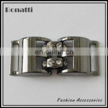 shoe accessories metal shoes buckle with rhinestone