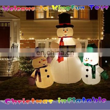 2015 New year inflatable family snowman for Christmas