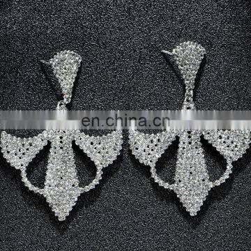 European Wedding Luxury Fashion Jewelry Crystal Fashion Drop Earring