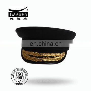 Customized Air Force Warrant Officer Peaked Cap with Gold Embroidery