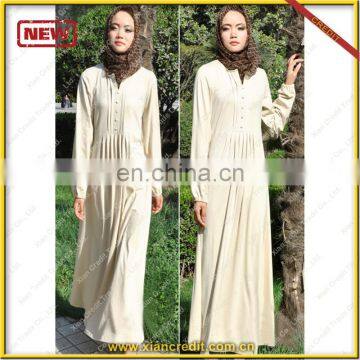 Fashion long sleeve maxi dress dubai abaya for muslim girls