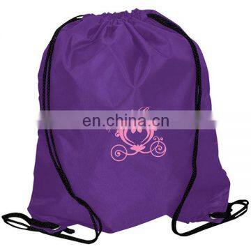 polyester drawstring backpack customized drawstring pack free sample