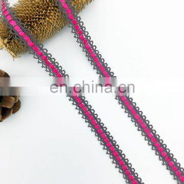 OLCT1436 1.3cm Fashion Beautiful Multi Color Cotton Crochet African Lace for Ladies photo-2