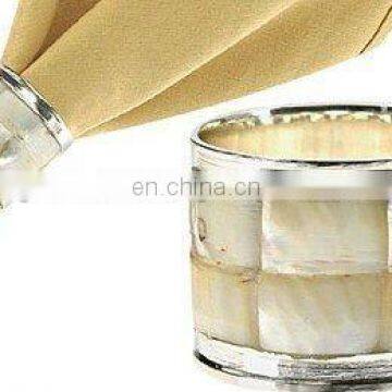 Mother of Pearl Silver Napkin Ring