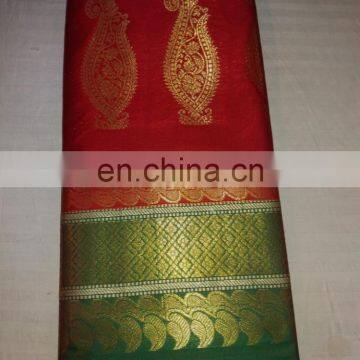 Wedding Dress Women's Dress Indian Saree Zari Work Pallu Silk Sari