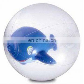 Inflatable Animal Inside Beach Ball, Inflatable Ball with Ball Inside