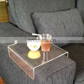 Customized width couch clear acrylic armrest