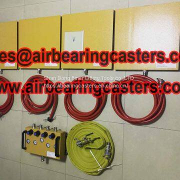 Air bearing and casters are the optimal solution for moving heavy objects in safe