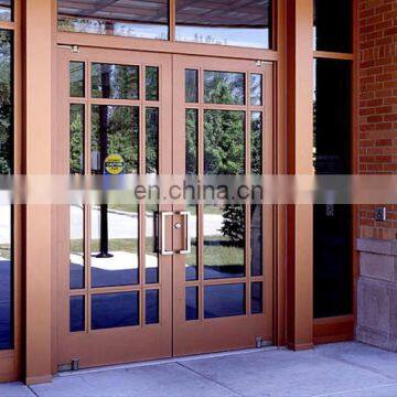 surface electrophoresis tempered glass security decorative lobby entrance door